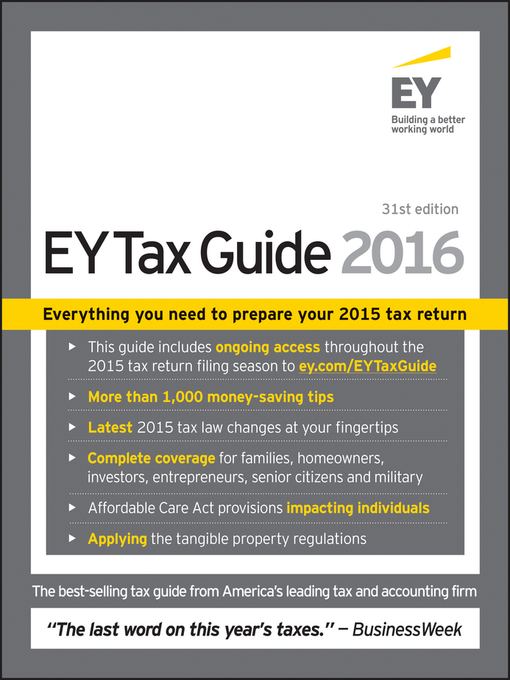 Cover image for EY Tax Guide 2016